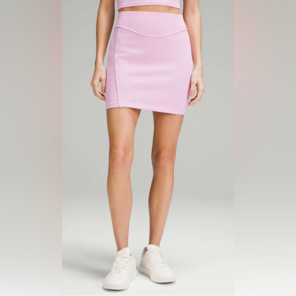 Lululemon NWT Scuba High Rise Mini Skirt Vitapink Size XL